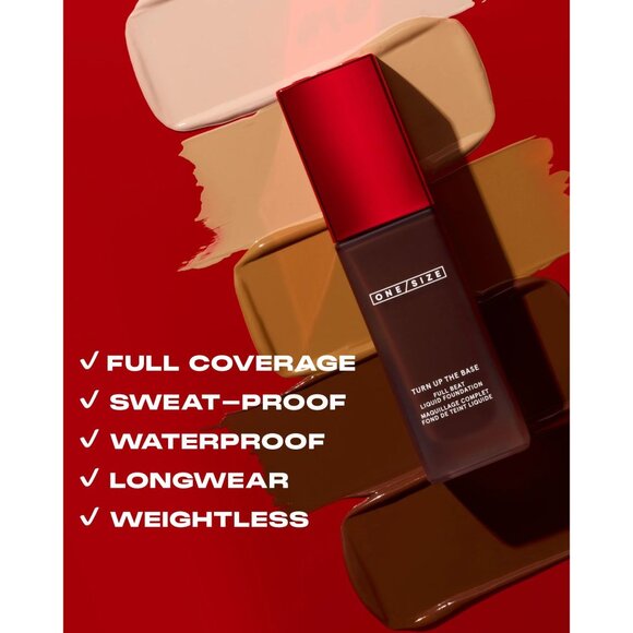 ONE/SIZE Patrick Starrr Turn up the Base Waterproof Foundation Medium Dark 35NEW - Picture 3 of 9